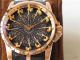 Perfect Replica ZZ Factory Roger Dubuis Knights Of The Round Table Black Jade Dial Rose Gold Case 45mm Watch (4)_th.jpg